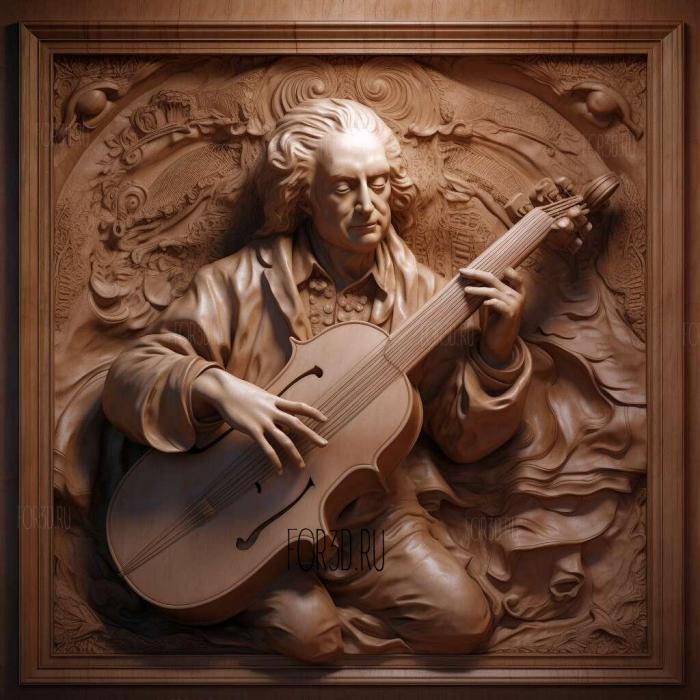 Antonio Vivaldi 1 stl model for CNC